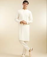 Classic White Cotton Kurta