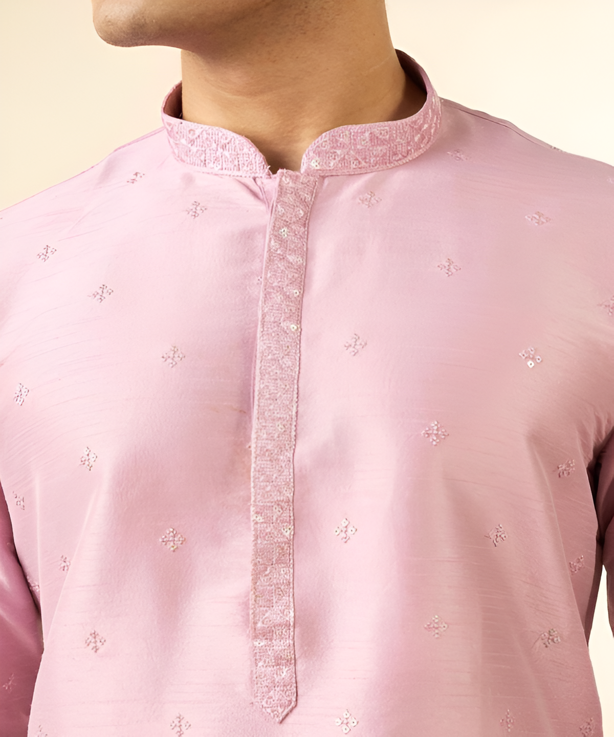 Silk self design kurta pajama